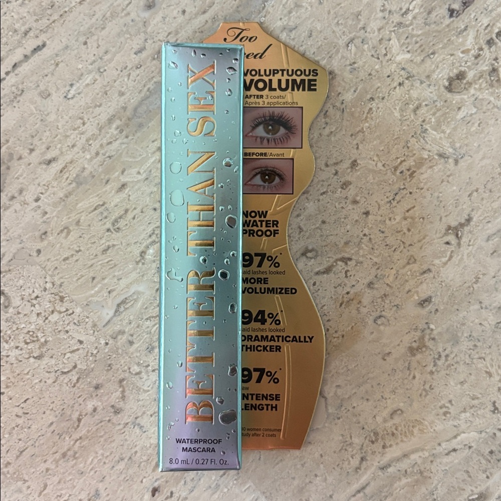 Too Faced NIB “BETTER THAN Sex” waterproof Mascara